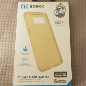 Speck Samsung Galaxy S8 gold glitter case